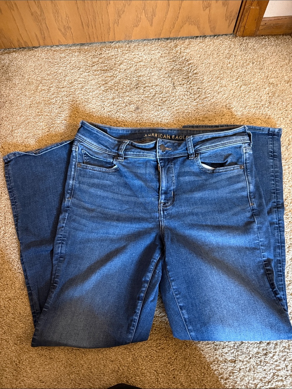 American Eagle Outfitters Straight Leg Blue Jeans